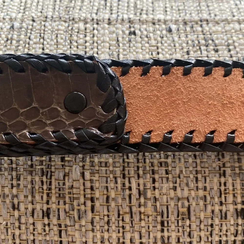 Snakeskin (?) handmade belt
